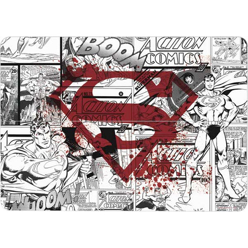 DC Comics Superman Comic Pattern Logo in Red Surface Laptop Studio Skin